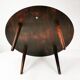 Round mid-century rosewood coffee table, Silkeborg, Denmark, 1960s.