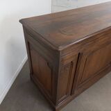 Banque de magasin à tiroirs en chêne