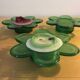 Vintage glass candle holders