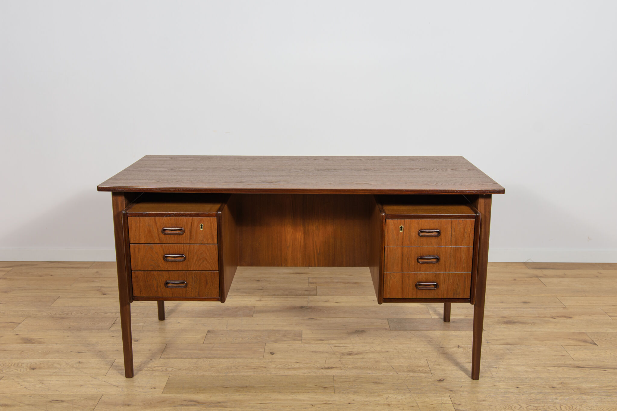 Mid-Century Freestanding Teak Desk, Denmark, 1960s