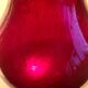 Antique mouth-blown glass vase