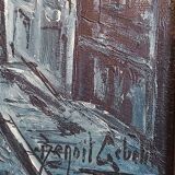 Benoit gebelin (born in 1913) oil on canvas signed and dated 1965, paris at night