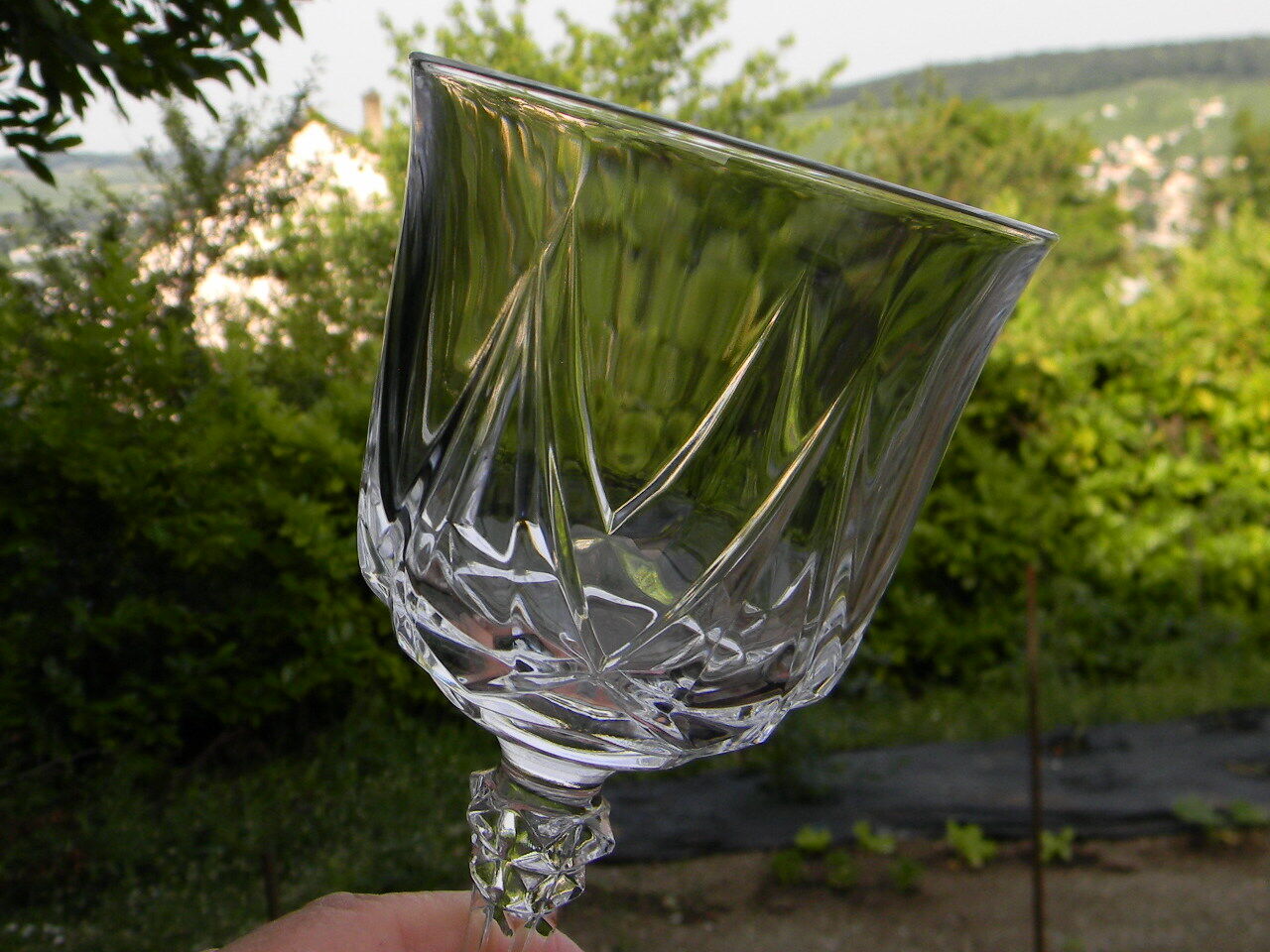 Lot de 6 verres à eau en cristal d'Arques modèle auteuil