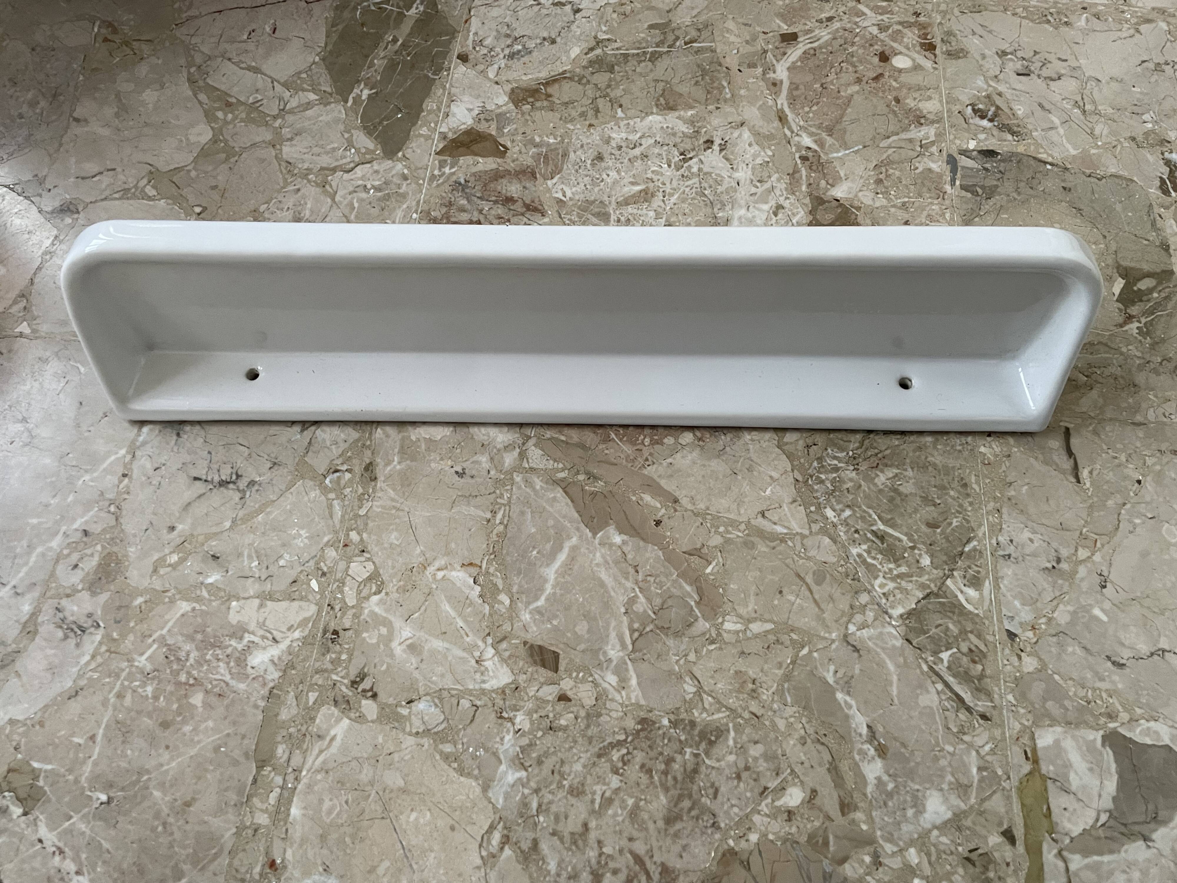 Old earthenware shelf