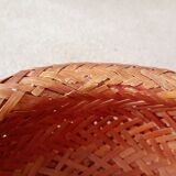 corbeille en bambou tressé