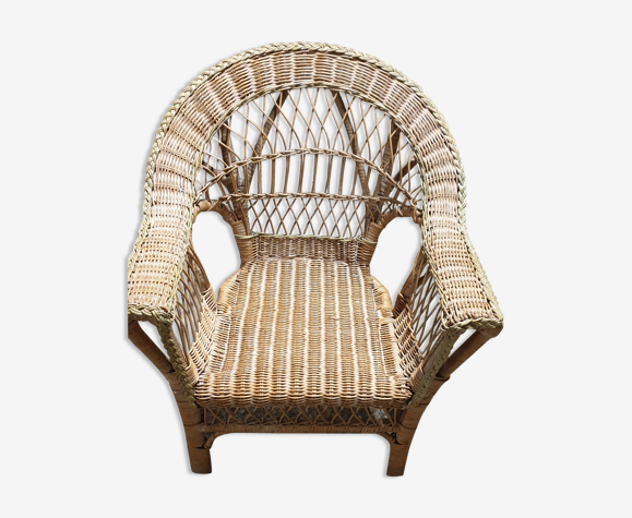 Fauteuil rotin enfant