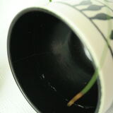 Cache pot par Elchinger 1950 abstrait noir et blanc