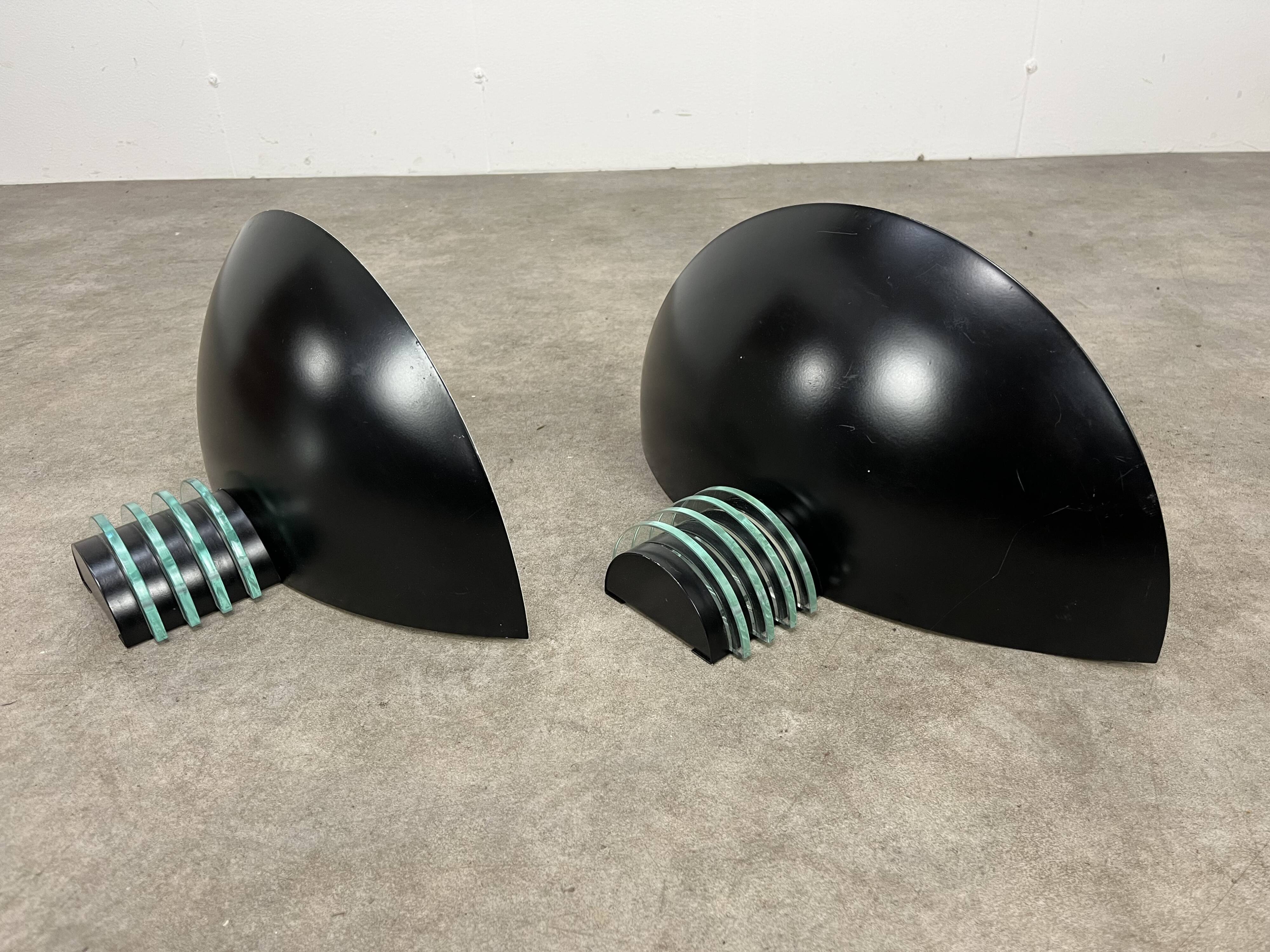 Paire d'appliques postmodernes SCE, années 80