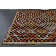 Vintage Turkish Oushak Handmade Wool Cotton Brown Area Rug 180x291