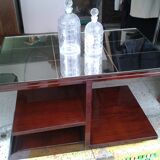 Art Deco coffee table in palissandre and mirror
