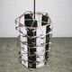 Mid-Century Czech Chrome Geometric Pendant Light, 1960s