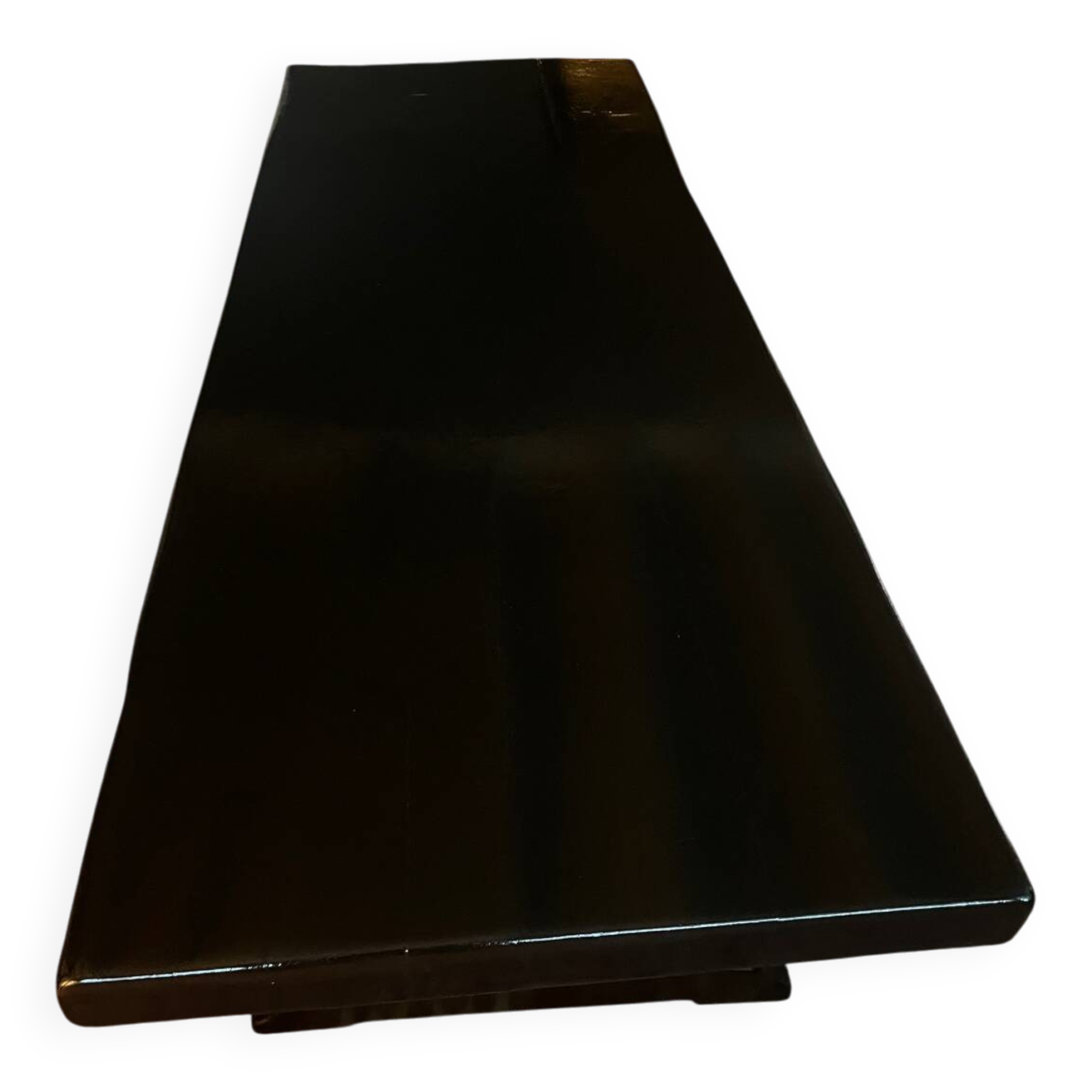 Monastery table in solid oak, black lacquered.