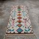 Handwoven coloured wool rug, 190 x 90 cm - R320