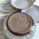Set of six glazed stoneware plates