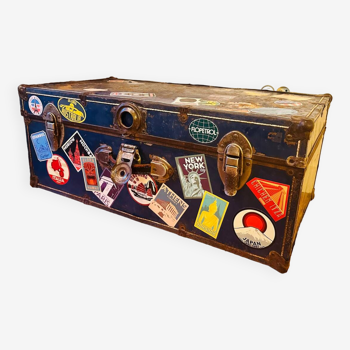 Vintage metal trunk 1950