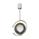 Modernist suspension 1970. Chrome and smoked globe.