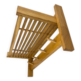 Mid-century Coat Hanger with Folding Shelf, Czechoslovakia