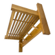 Mid-century Coat Hanger with Folding Shelf, Czechoslovakia
