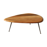 Free-form coffee table in solid wood