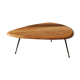 Table basse forme libre en bois massif