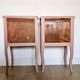 Paire de chevets bois rose