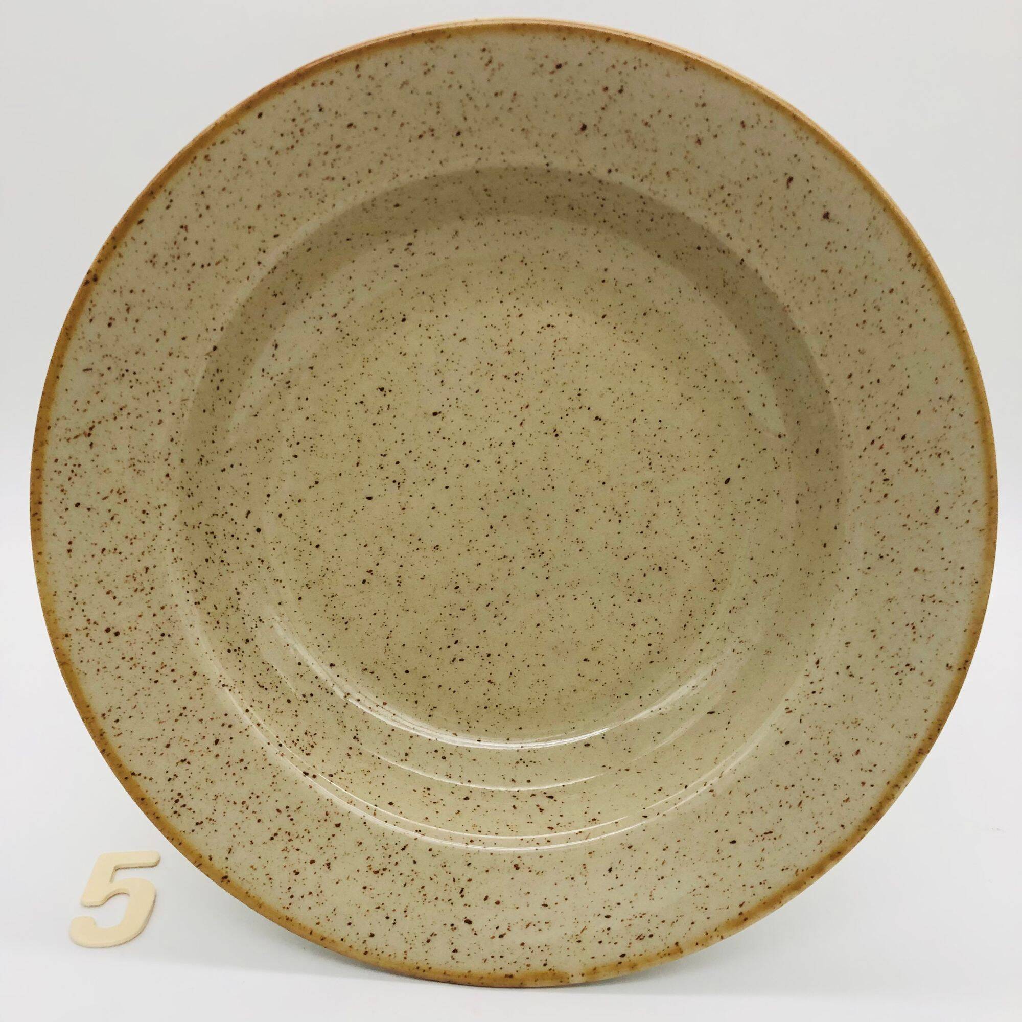 6 deep plates, Tulowice. Made in Poland.