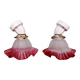 Pair of porcelain and scalloped glass wall sconces, 1920s-30s
