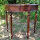Half moon console in mahogany