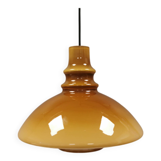 Hanging lamp in double layered glass, Denmark 1970-80s