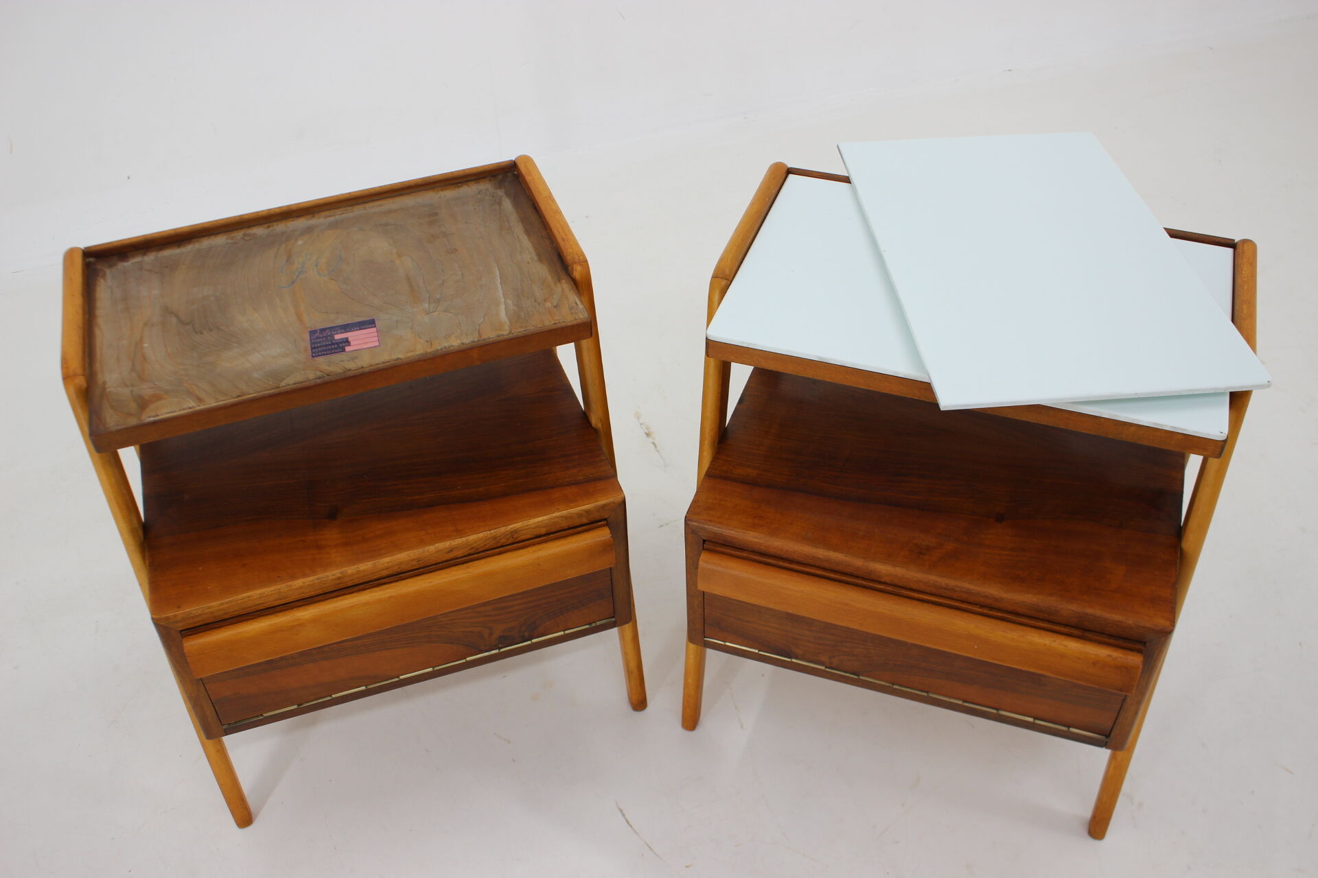 1960s Pair of Bedside Tables by Interier,Czechoslovakia