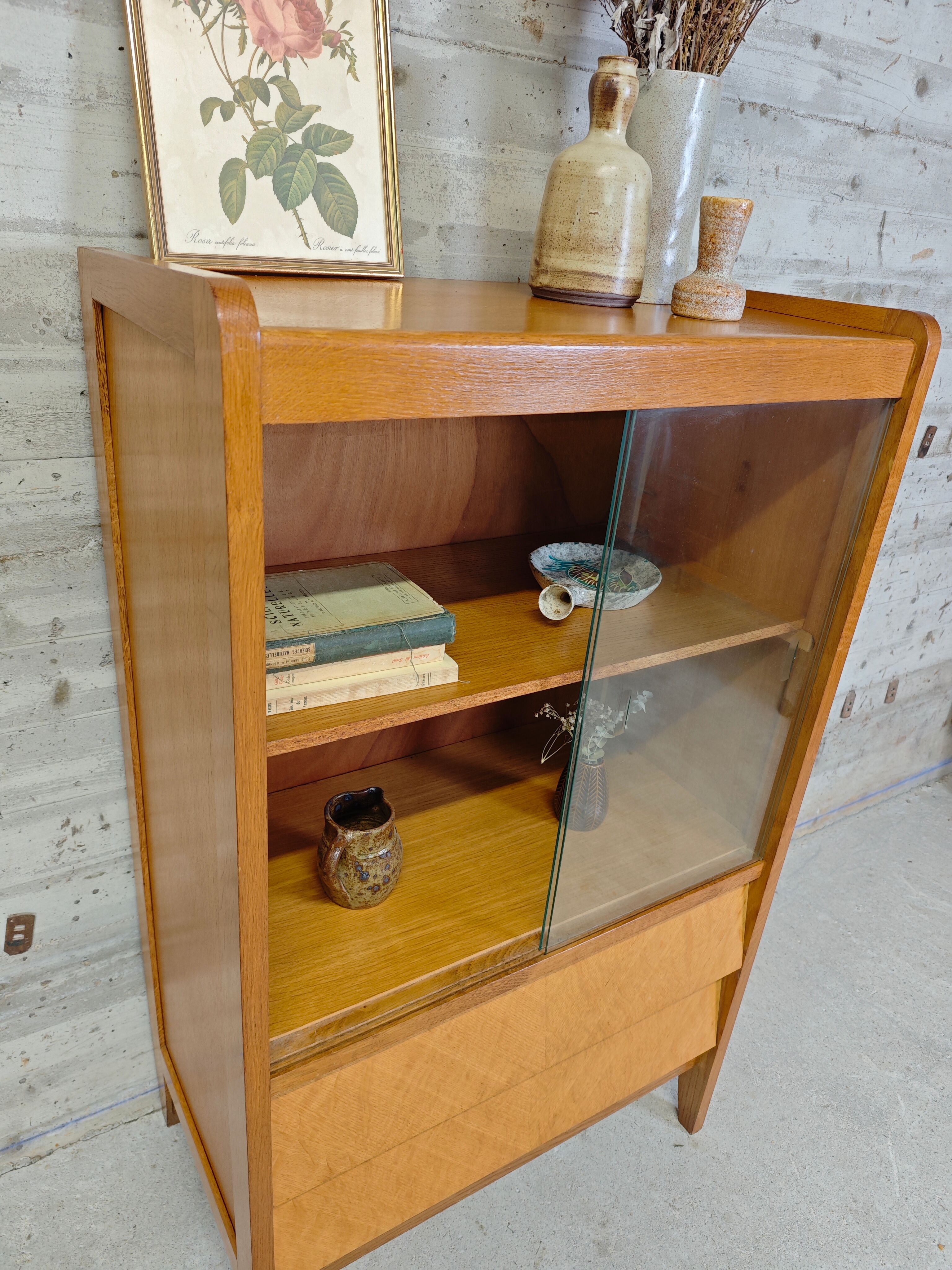 Vintage small display cabinet