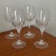 Set of engraved crystal white wine glasses – Elegant vintage glasses