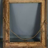 Old frame gilded stucco wood 65,5x55,5 cm, foliage 51x41 cm SB