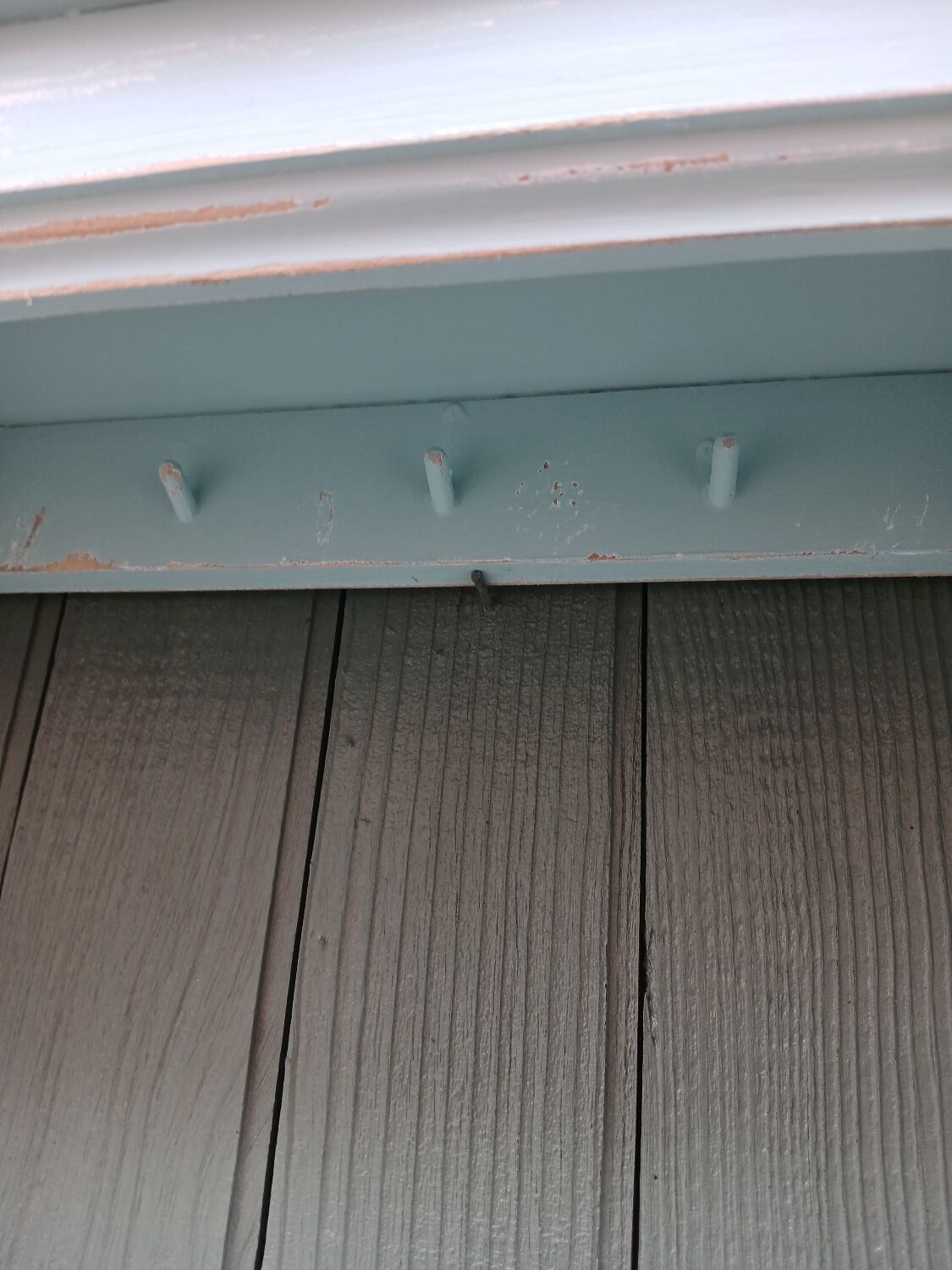 Revamped antique wall shelf