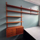 Vintage Scandinavian teak modular wall unit "Veggen De Luxe", Norway