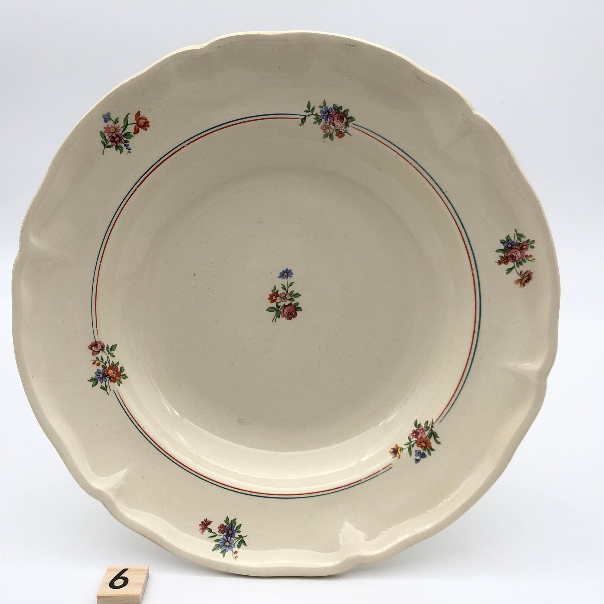 6 hollow plates "Moulin des Loups - Beauce model"