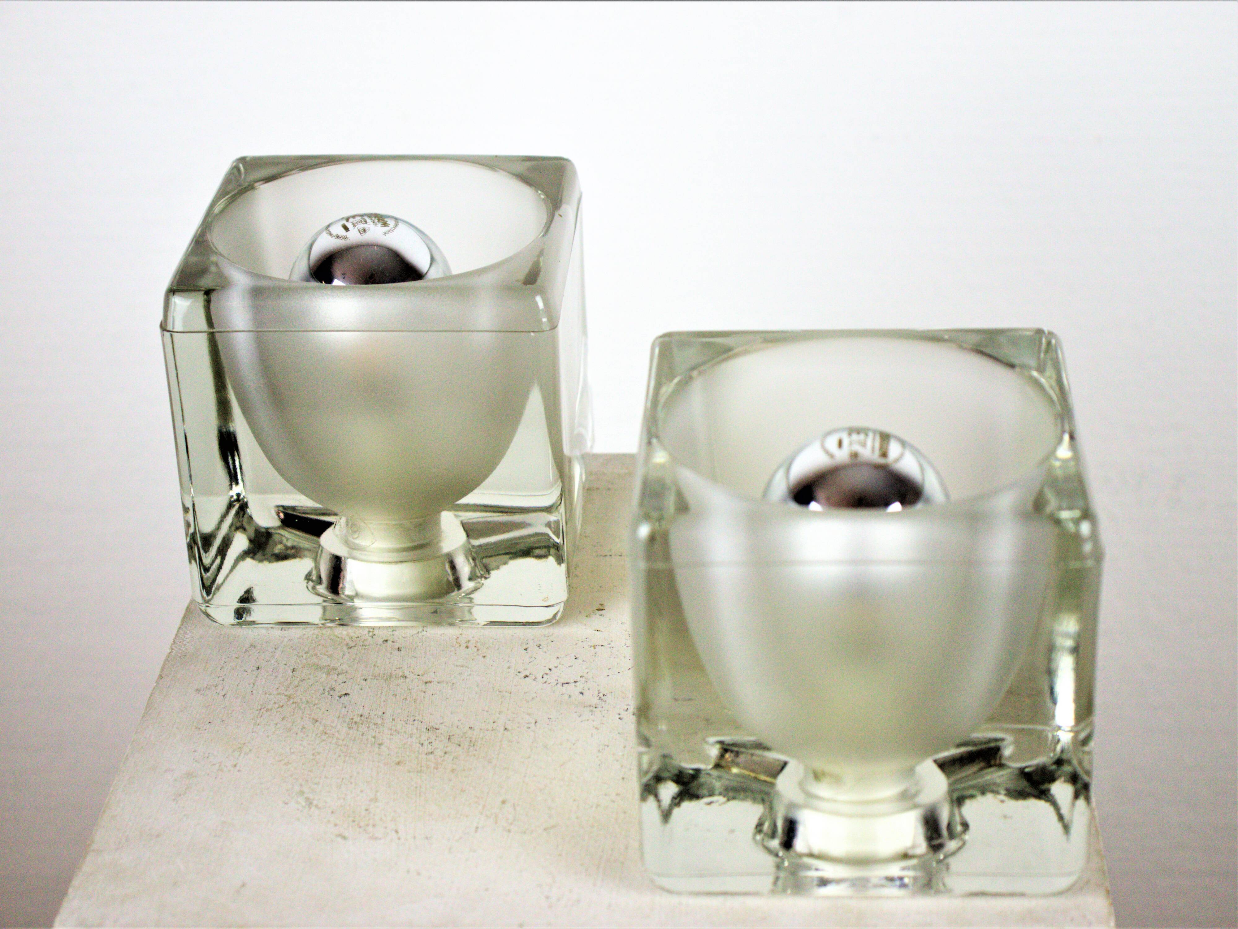 Ice Cube Table Lamp from Peill & Putzler, Set of 2