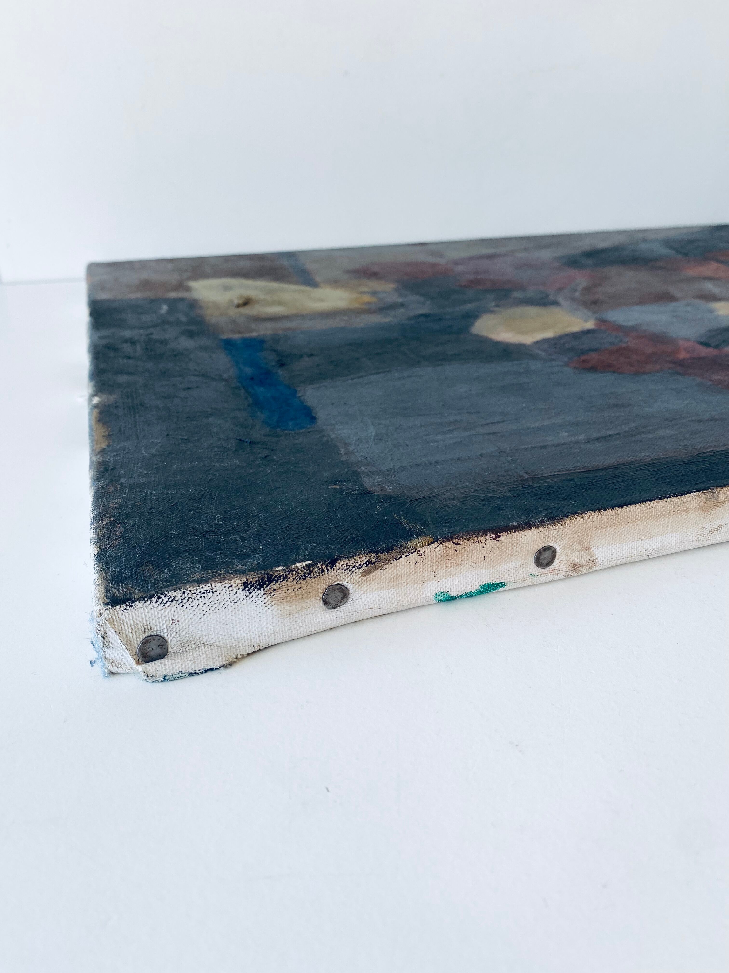 Oil on canvas stylized bouquet