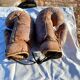 Pair of Old Leather Boxing Gloves