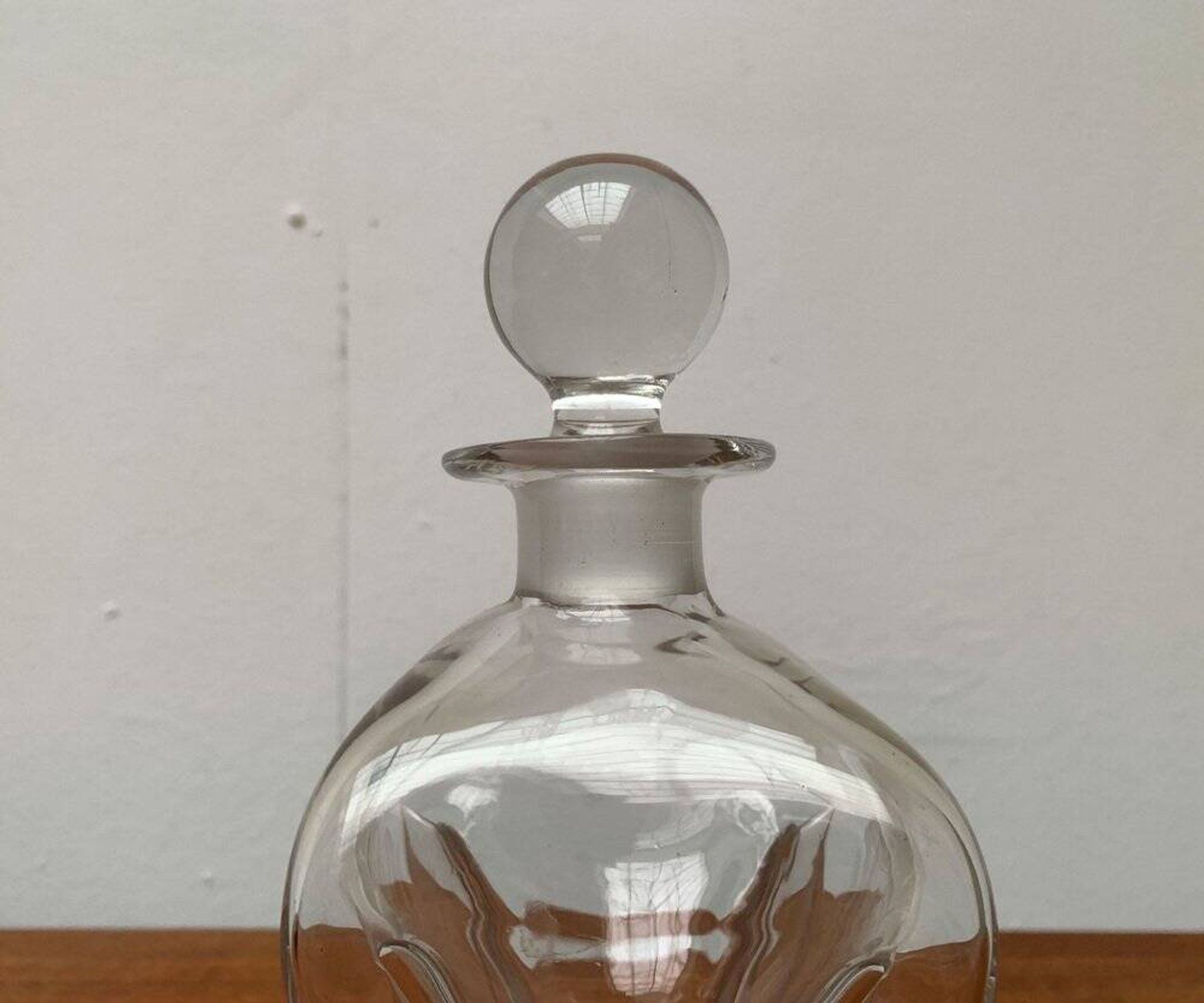 Bouteille vintage en verre Kluk Kluk danoise de Holmegaard