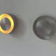 Pair of vintage wall lights, brushed metal, France 1970
