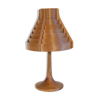 Scandinavian wooden lamp by Hans agne Jakobsson 1960