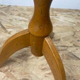 Solid wood tripod pedestal table 1900