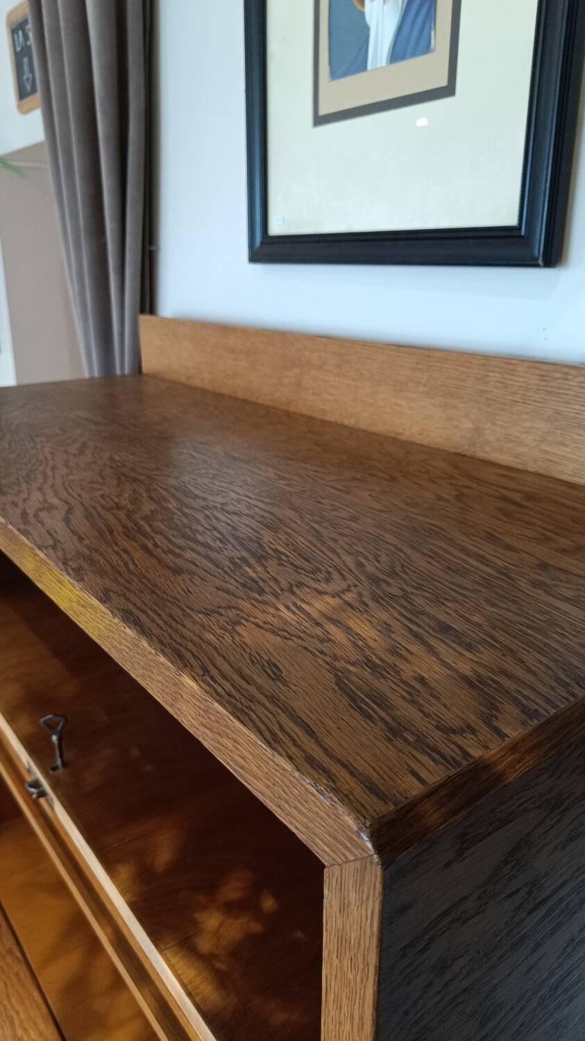 Secretary desk Amsterdam School Art Deco signed Eshuis & Co.