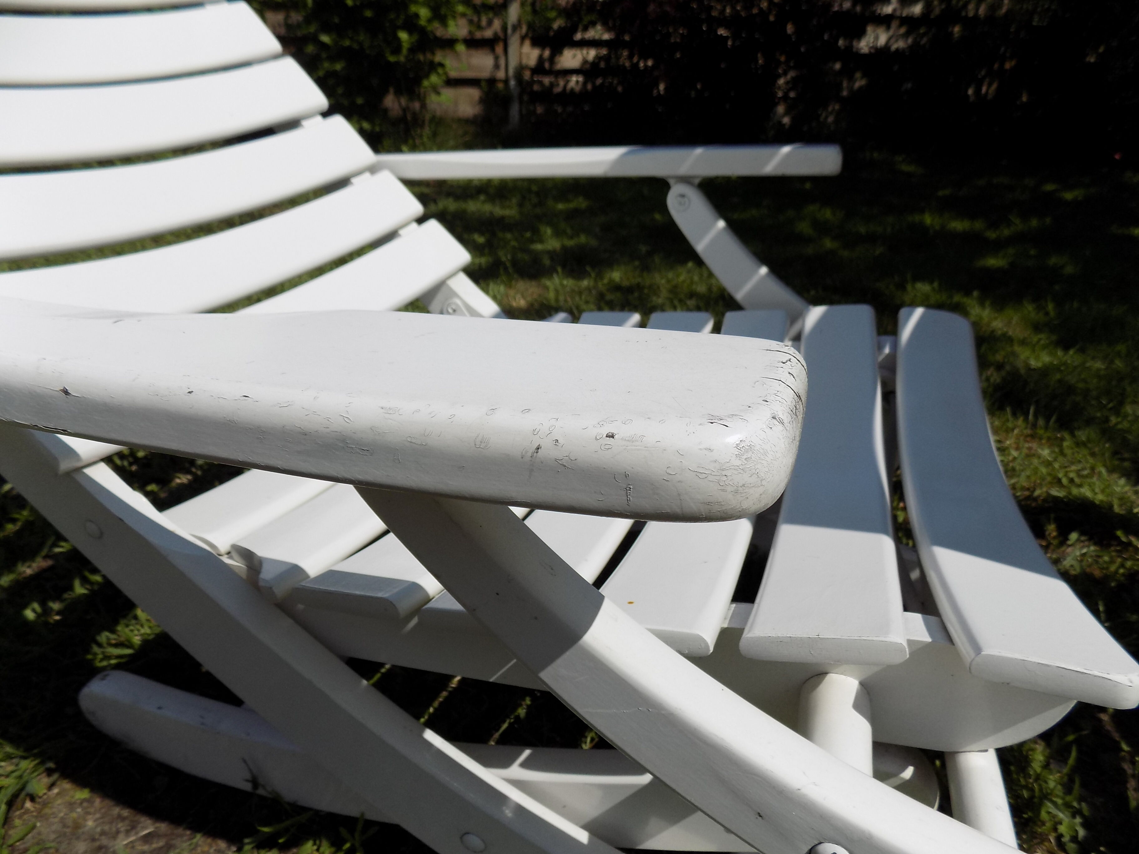 Chaises de jardin en bois années 80 Herlag