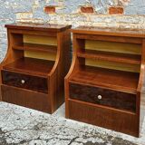 Pair of 70s bedside tables