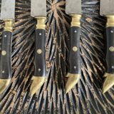 4 antique table knives - Pouzet Bigay - Thiers late nineteenth