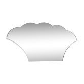 Mirror shape basket 60x33cm