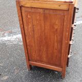 Art Deco chest of drawers in gilded oak.
