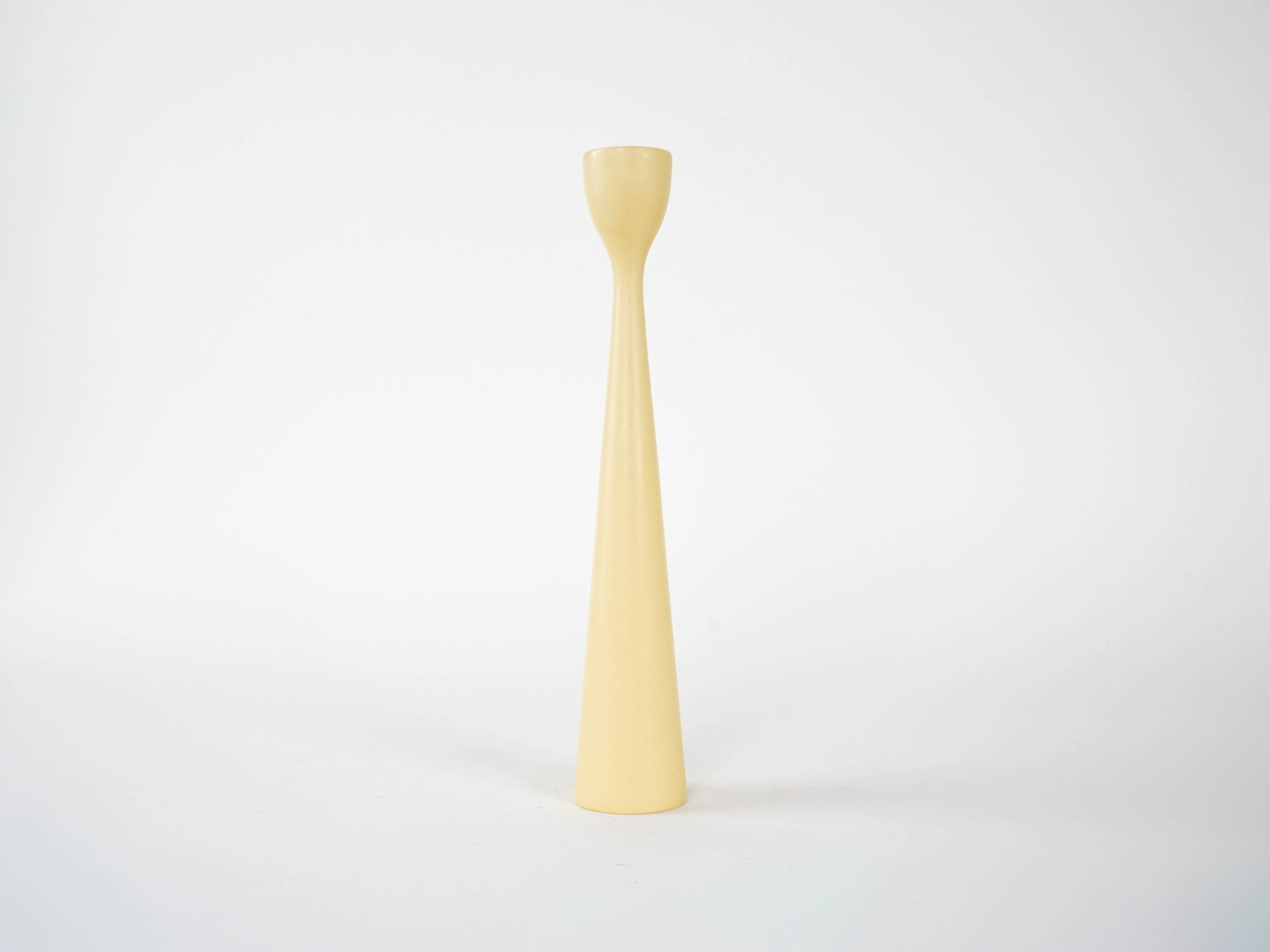 Pastel-colored candlestick, Danish design, 1970s, made in Denmark